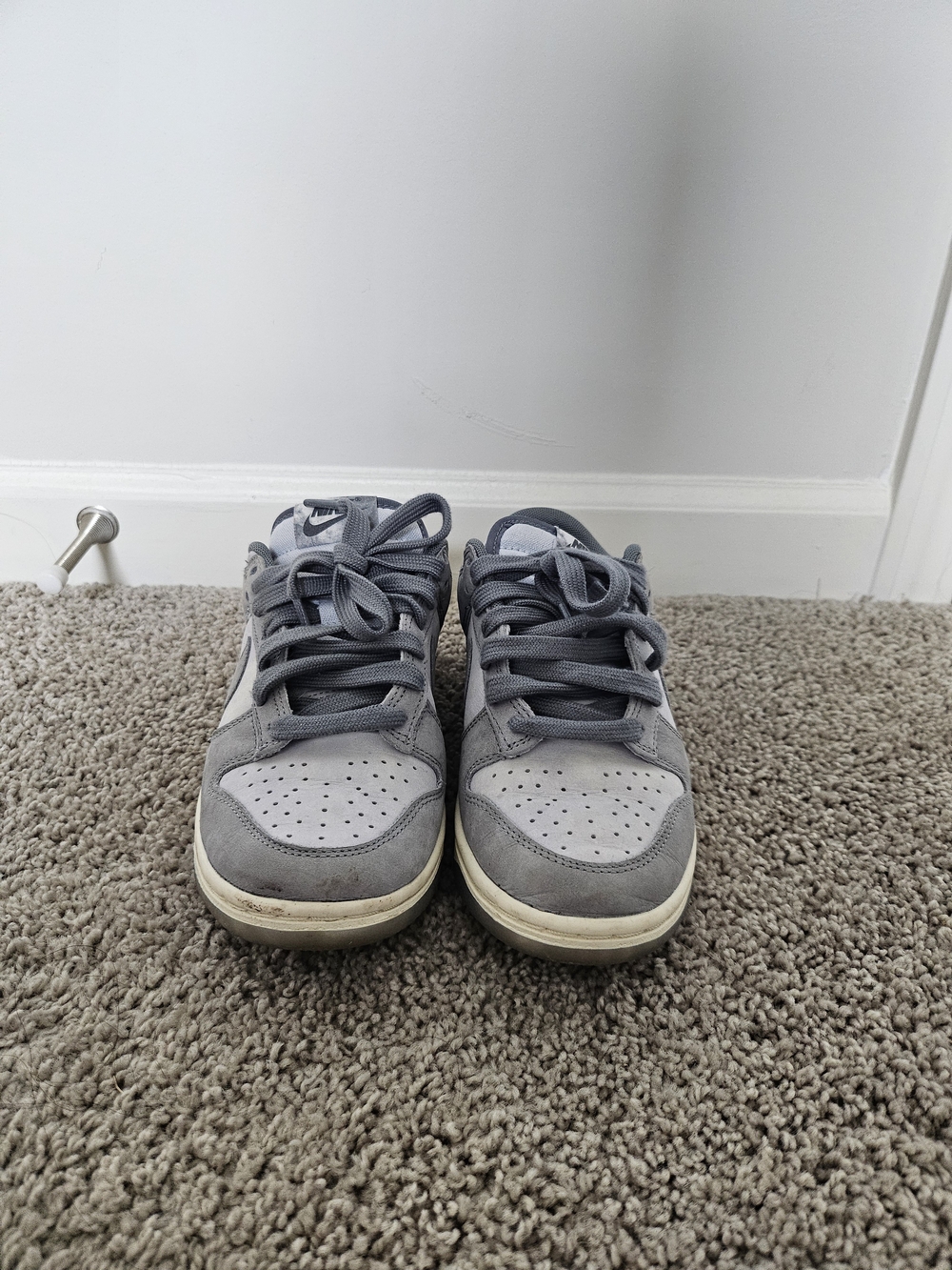 Nike Gray Suede Low-Top Sneakers
